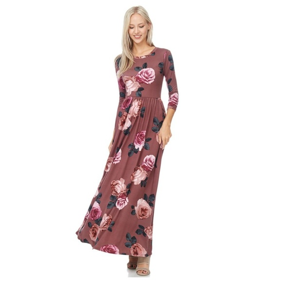 Mauve Rose Dress - Picture 2 of 4